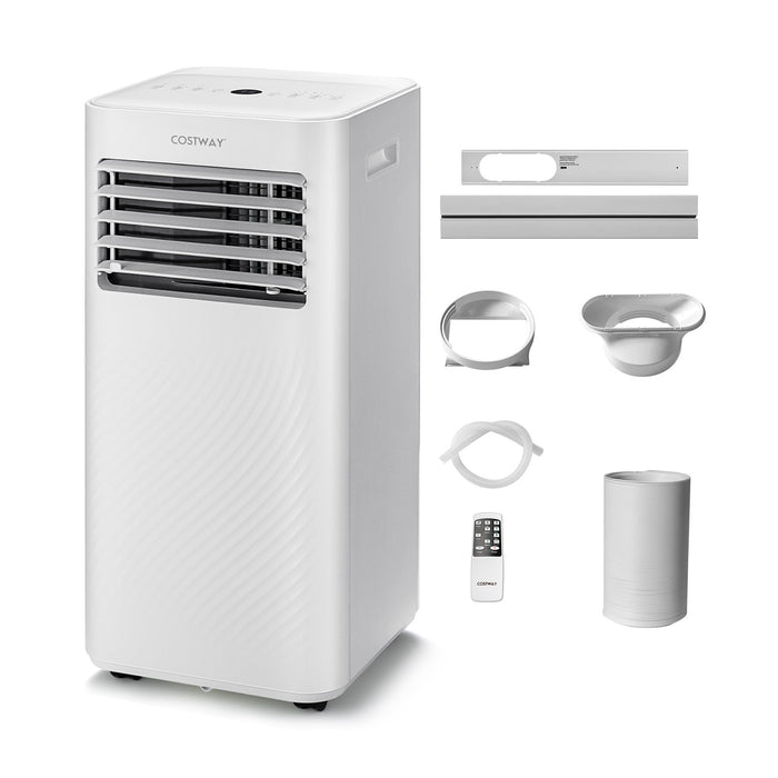 9000 BTU 3-in-1 Portable Air Conditioner - Multi-functional White AC with Sleep Mode - Ideal for Maintaining Comfortable Temperature while Sleeping