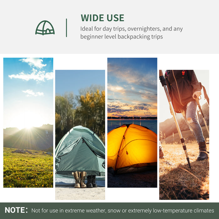 2-Person Camouflage Camping Tent - Zipped Doors, Storage Pocket, and Portable Design - Ideal for Outdoor Adventures and Stealth Camping