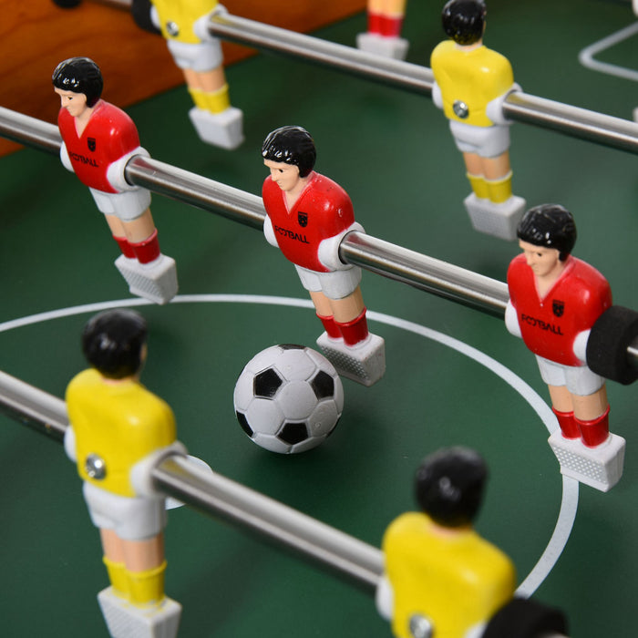 Soozier Foosball Table - Heavy Duty, 8 Rods, 84.5cm, Includes 2 Balls - Perfect for Arcades, Pubs, and Game Rooms