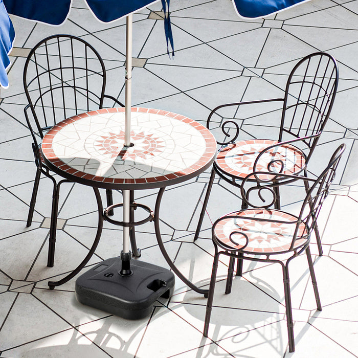 Patio Umbrella Base Stand - Fillable, Able to Hold Up to 30 kg - Ideal for Yard Use