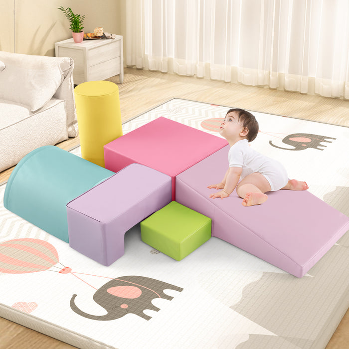 Foam Climbing Blocks - PU Cover for Toddler Play, Activity & Learning - Perfect for Tiny Explorers Aged 1-3