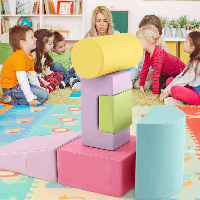 Foam Climbing Blocks - PU Cover for Toddler Play, Activity & Learning - Perfect for Tiny Explorers Aged 1-3