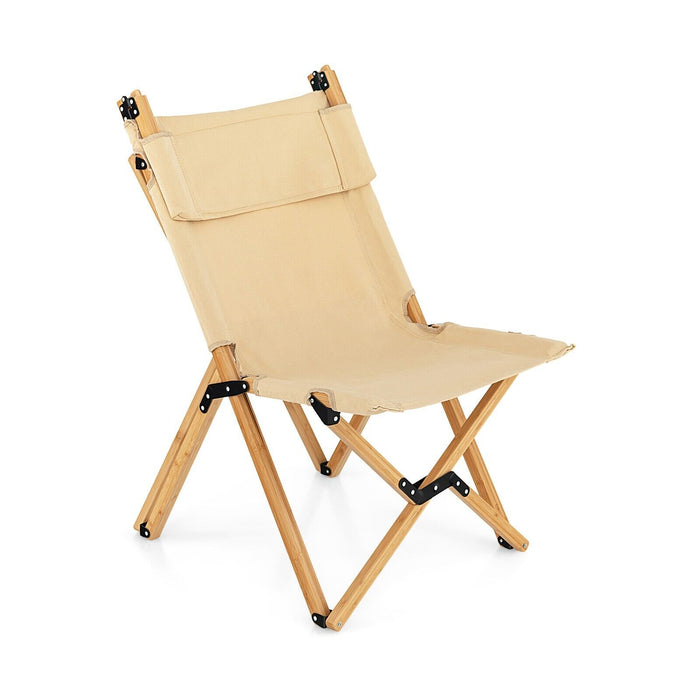 2-Level Adjustable Folding Beach Chair - With Included Carrying Bag - Perfect for Comfortable Beach Relaxation