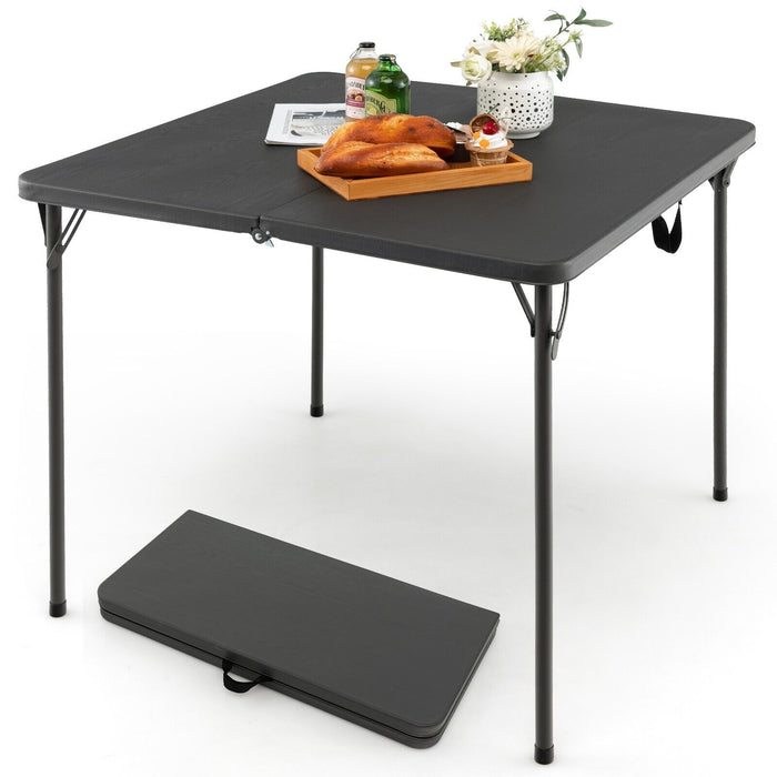 Portable Grey Camping Table - Handy Folding Design for Easy Transport, Perfect for Indoor and Outdoor Use - Solution for Campers Requiring Lightweight and Convenient Furniture
