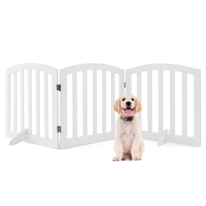 Safety Fence 61cm with Support Feet - 2 pieces, Ideal for Pets and Toddlers - Ensuring a Secure and Safe Environment