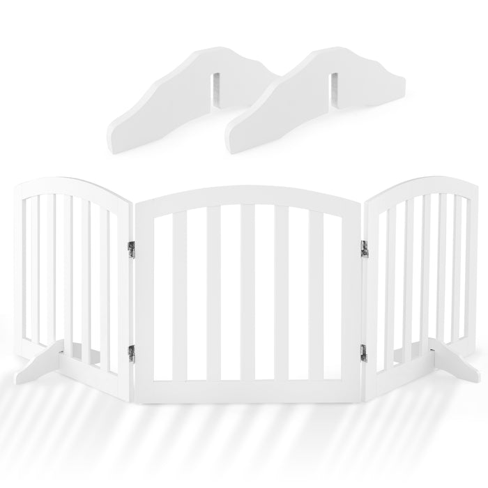 Safety Fence 61cm with Support Feet - 2 pieces, Ideal for Pets and Toddlers - Ensuring a Secure and Safe Environment