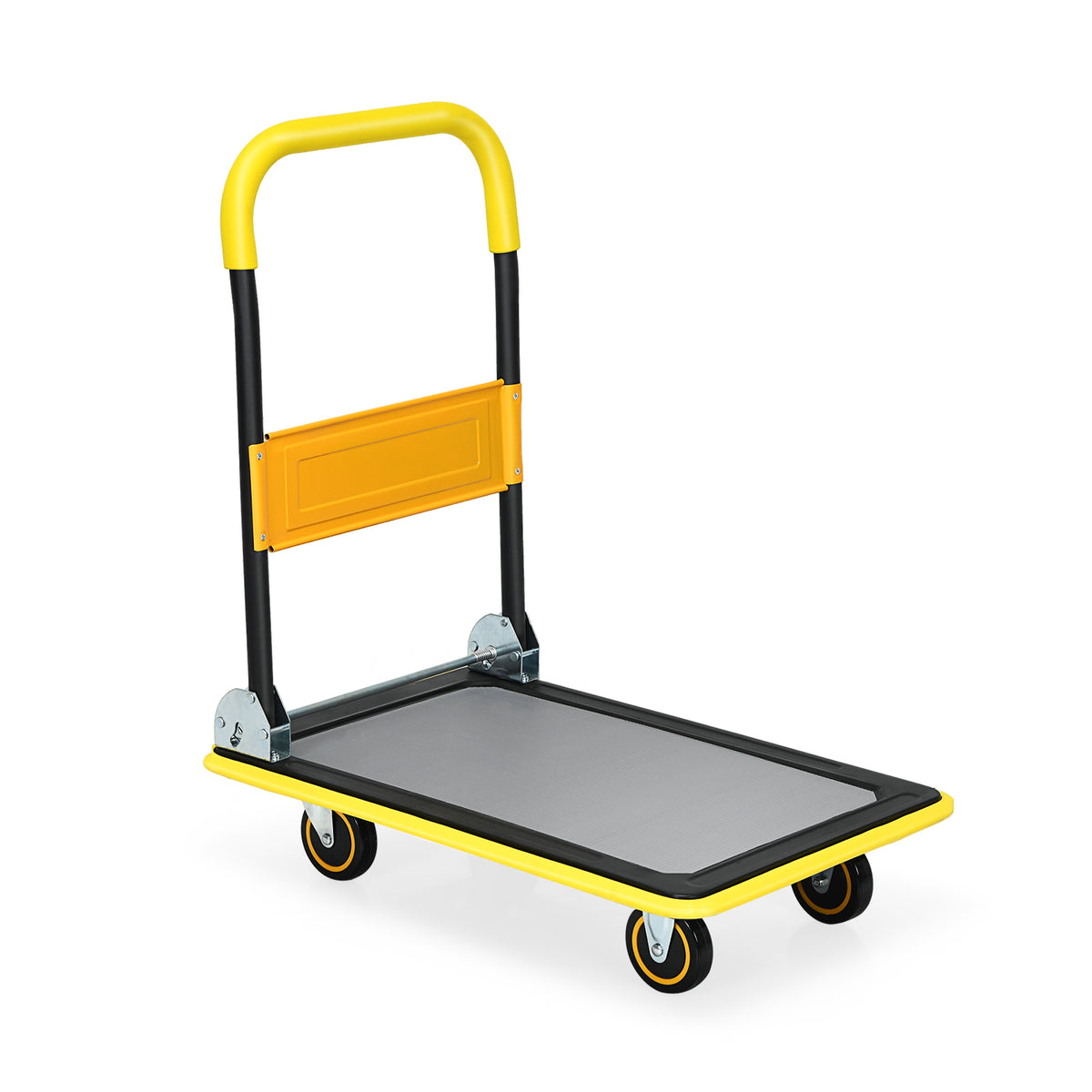 360 Degree Swivel Wheels Folding Push Cart - Dolly Moving Hand Truck - Ideal for Easy Transport and Storage Solutions