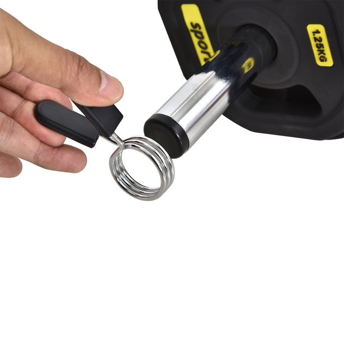 Adjustable 20kg Barbell Set - Home Gym Weightlifting Kit with Plate, Bar, and Clamp - Ergonomic Design for Fitness Enthusiasts