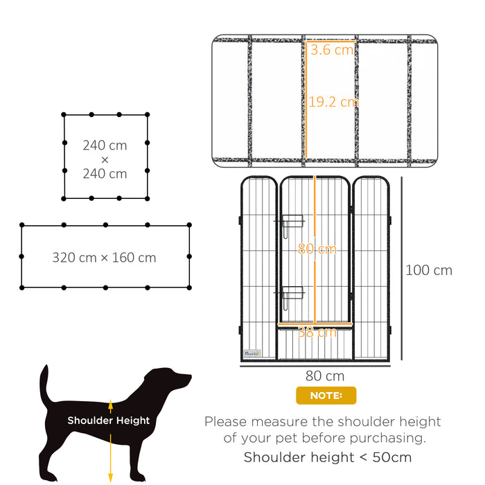 Heavy Duty Puppy Playpen - 12-Panel Pet Exercise Enclosure - Ideal for Small to Large Dogs Indoor/Outdoor Play