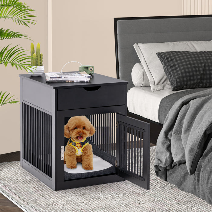 Dog Crate Furnishing - Wired & Wireless Charging Station - Ideal Solution for Pet Owners and Tech Enthusiasts