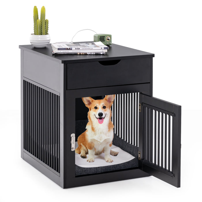 Dog Crate Furnishing - Wired & Wireless Charging Station - Ideal Solution for Pet Owners and Tech Enthusiasts