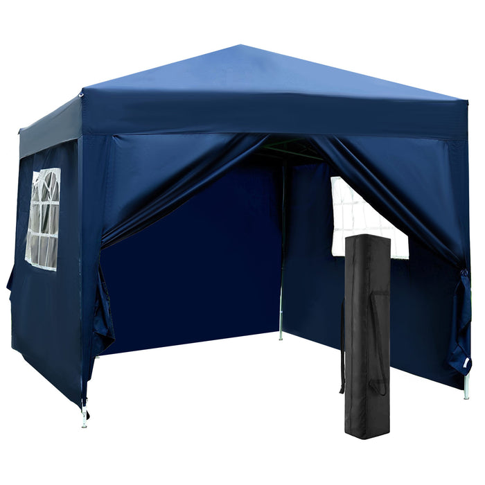 Pop Up Gazebo Marquee - Spacious 3m x 3m Outdoor Canopy, Easy Assembly - Perfect for Garden Parties and Events in Blue
