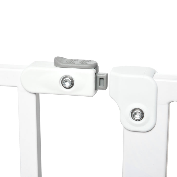 Extra Wide Dog Safety Gate with Door - Pressure Mounted Barrier for Doorways, Hallways, Staircases - Ideal for Pet Confinement and Safety in Home