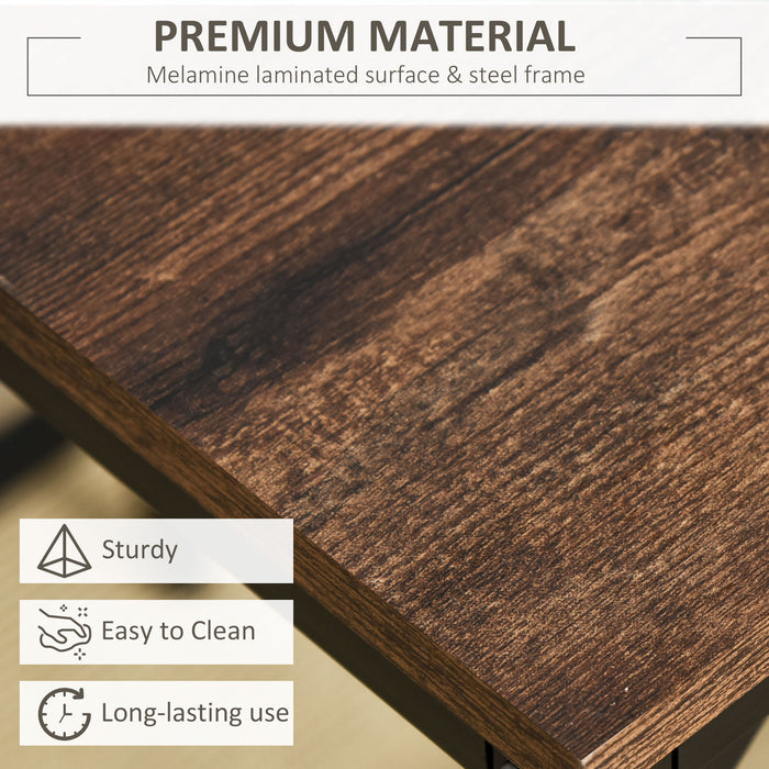 Industrial-Style Rectangular Bar Table Set - Includes 4 Stools, Perfect for Dining Room or Kitchen - Space-Saving Dinette Solution