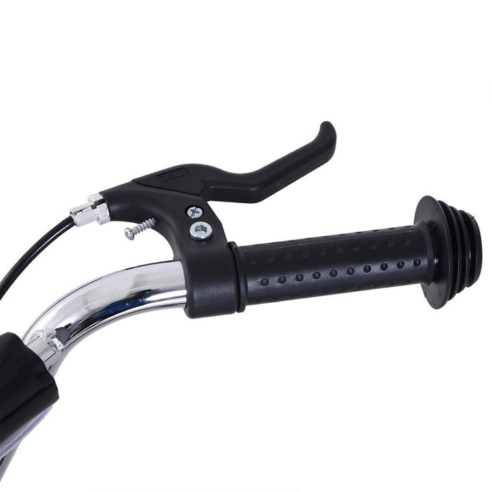 Teen Scooter with Rubber Wheels - Adjustable Handlebar, Front & Rear Dual Brakes, and Kickstand - Ideal for Kids 5+ Years, Black