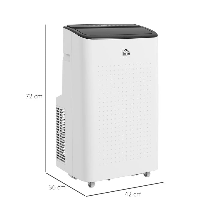 12,000 BTU Portable Air Conditioning Unit - Smart WiFi-Enabled Cooling for Rooms Up to 26m² with Dehumidifier & Fan - Includes Convenient 24-Hour Timer Function for Home Comfort