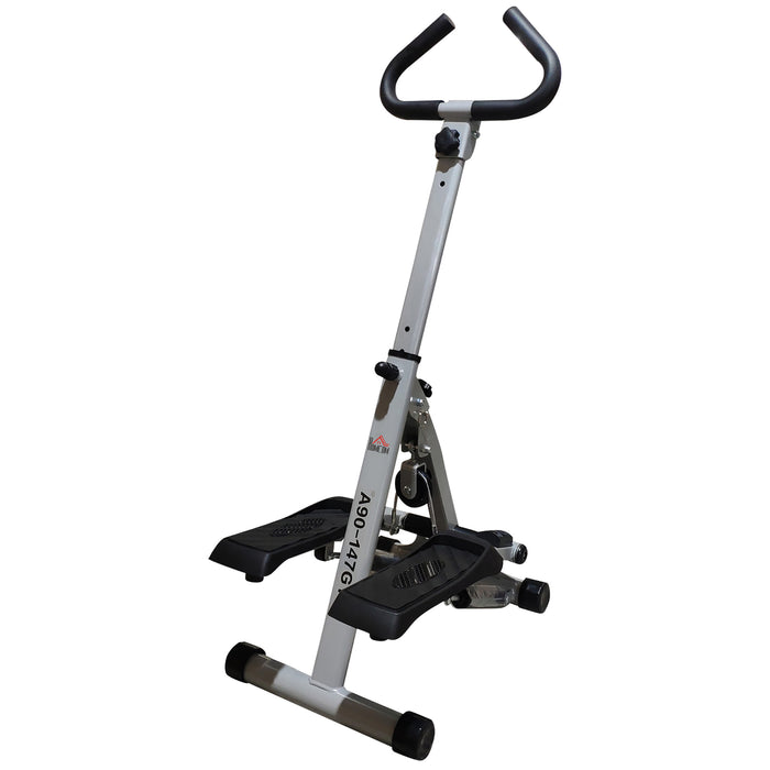 Stepper with Handle and Hand Grips - Compact Fitness Machine for Aerobic Workouts - Ideal for Home Gym and Cardio Training