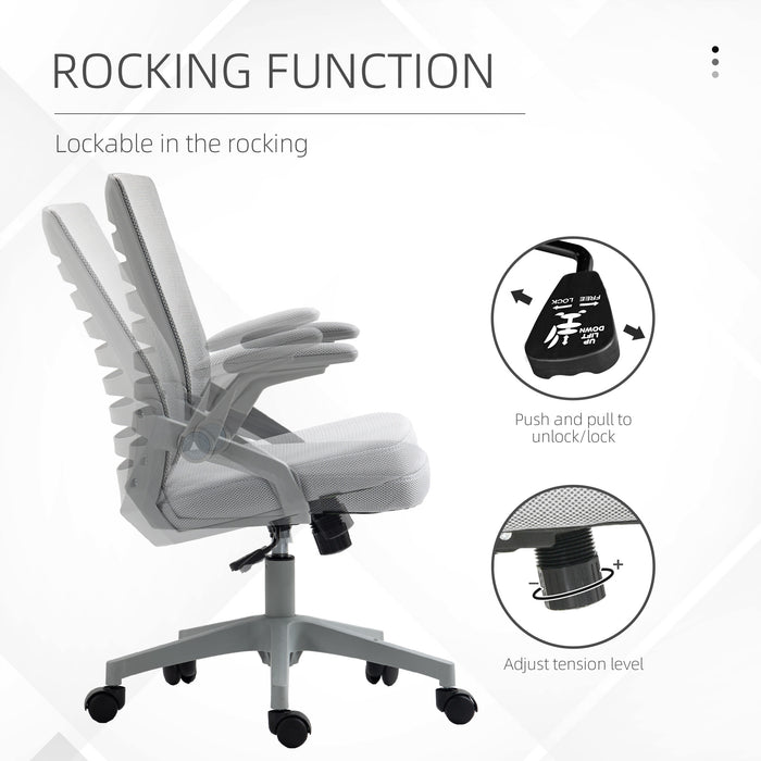 Ergonomic Mesh Swivel Chair with Lumbar Support - Comfortable Task Computer Chair for Home Office - Ideal for Work-From-Home Professionals & Students