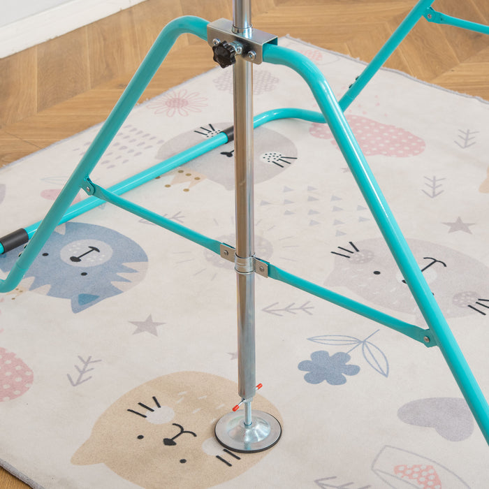 Foldable Kids Gymnastics Bar with Adjustable Height - Sturdy Horizontal Training Bar with Triangle Base - Perfect for Young Gymnasts at Home