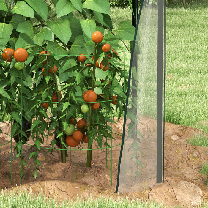Portable Tomato Growhouse - Mini Greenhouse with Dual Zippered Doors, 90x90x145cm - Ideal for Indoor/Outdoor Gardening