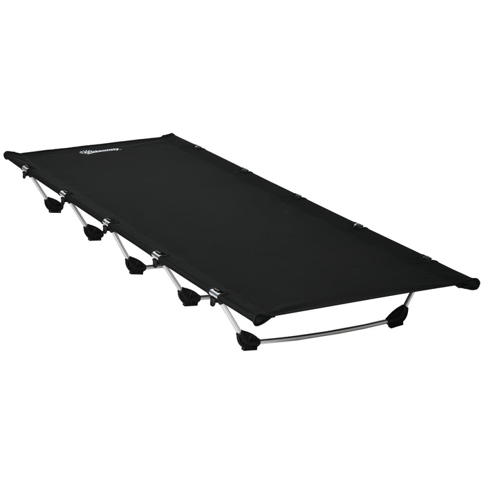 Ultra-Lightweight Aluminium Camping Cot - Durable Portable Sleeping Bed with 150kg Support - Ideal for Adult Outdoor Camping and Overnight Adventures