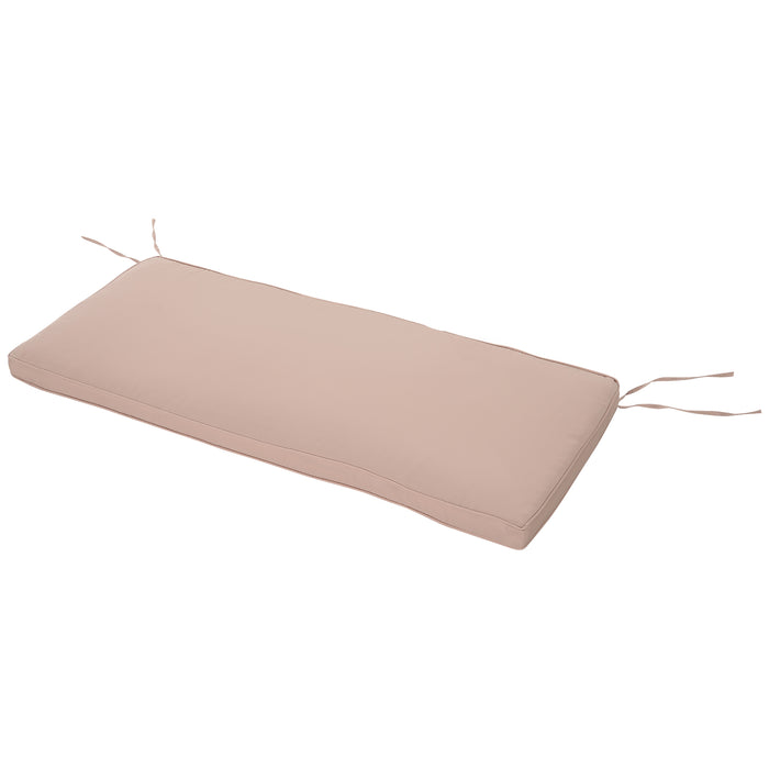 2-Seater Polyester Swing Chair Cushion in Beige - Comfortable Replacement Seat Pad - Ideal for Outdoor Patio Furniture