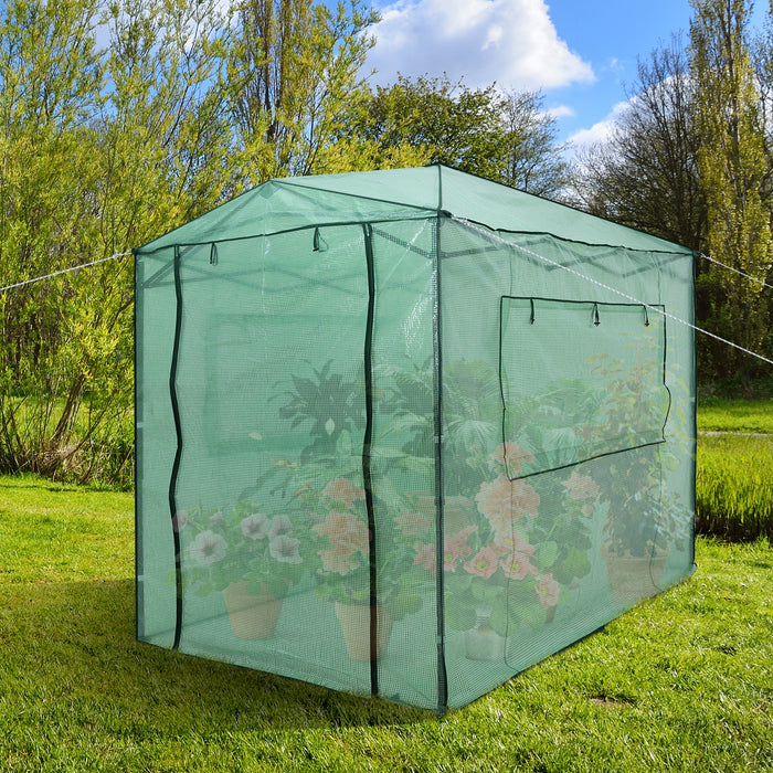 Adjustable Height Portable Growing House - Enclosed PE Cover Plant Shelter - Ideal Solution For All-season Gardening Enthusiasts