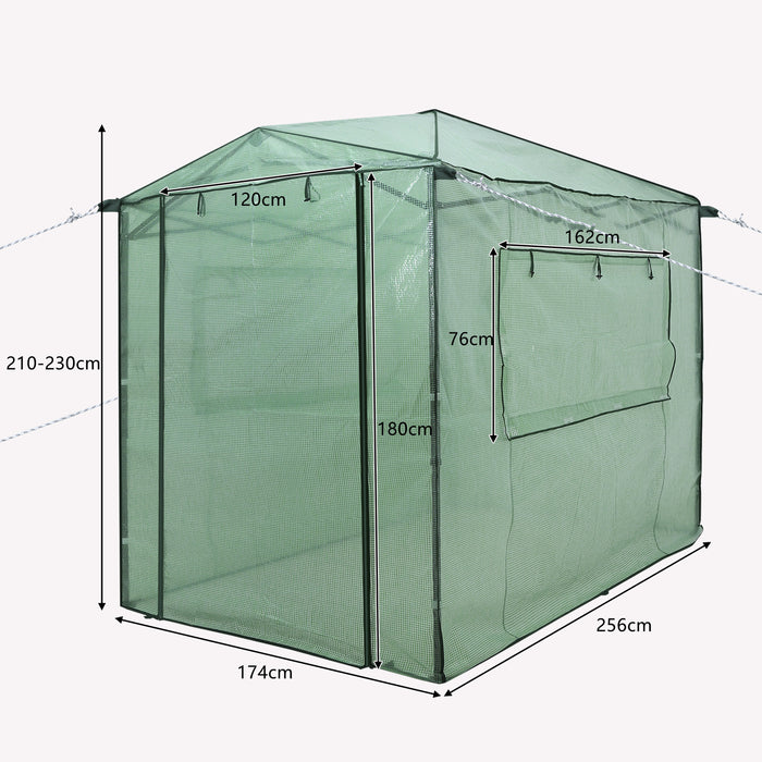 Adjustable Height Portable Growing House - Enclosed PE Cover Plant Shelter - Ideal Solution For All-season Gardening Enthusiasts