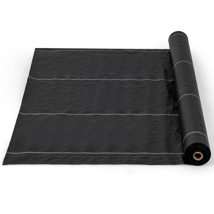 Weed Barrier Fabric - PP Garden Weed Control Material with Guide Line - Ideal for Outdoor Plants and Lawn Maintenance