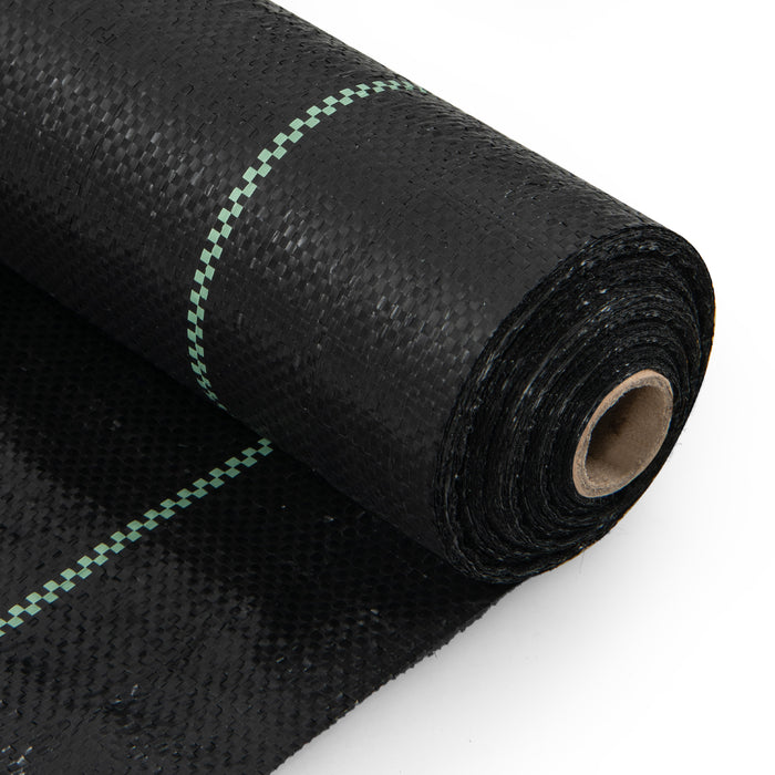 Weed Barrier Fabric - PP Garden Weed Control Material with Guide Line - Ideal for Outdoor Plants and Lawn Maintenance