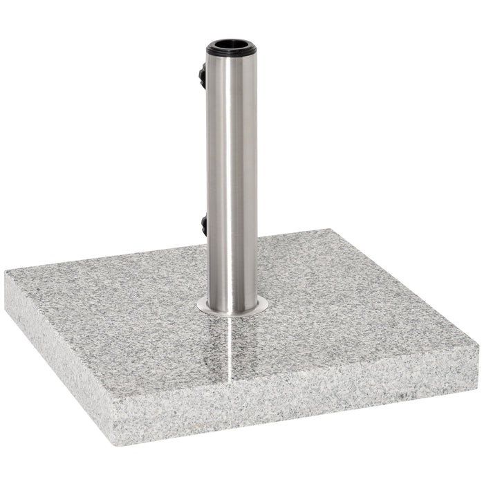 28kg Marble Garden Umbrella Base - Sturdy Sunshade Holder for Outdoor Patio - Durable Parasol Stand for Secure Shade Setup