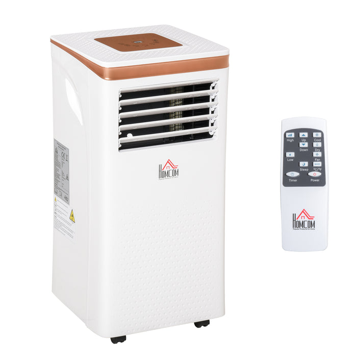9000 BTU 4-in-1 Portable Air Conditioner - Compact Cooling, Dehumidifying, Ventilating with Fan - Includes Remote, LED Display, 24-Hr Timer, Auto Shut-Down for Home Comfort