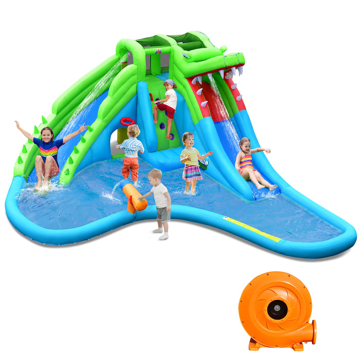 Giant - 7 In 1 Inflatable Bounce House with 780W Air Blower - Ideal for Active Play and Parties