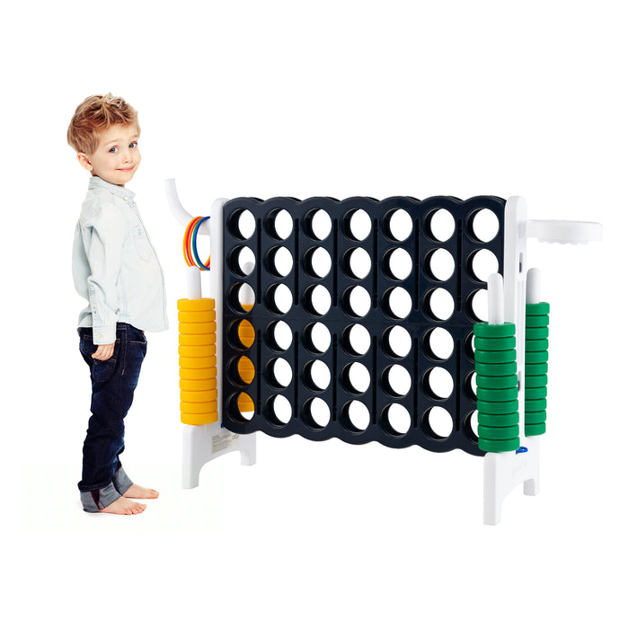 Giant Connect 4 - Jumbo Game with 42 Blue Rings - Perfect for Group Play and Parties