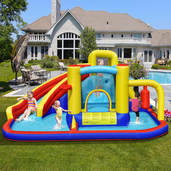 Giant Inflatable - High-Quality Kids Water Slide with 680W Powerful Blower - Ideal for Ultimate Outdoor Water Fun for Children