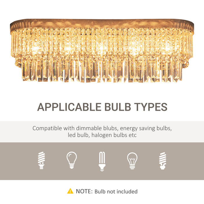 Linear Pendant Chandelier - Round Rectangular Ceiling Light with Steel Base, Hanging Dining Room Fixture - Ideal for Restaurant and Kitchen Ambiance