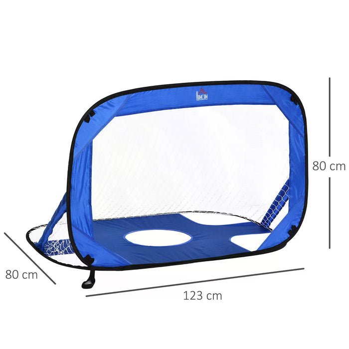 Kids 2-in-1 Soccer Pop-Up Goal - Dual-Function Target and Net for Backyard Sports - Ideal for Youth Practice & Outdoor Play