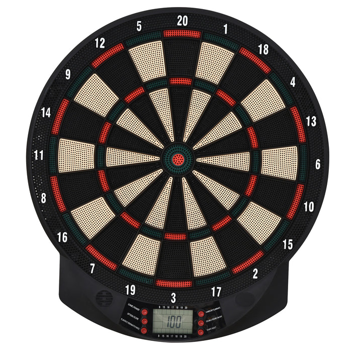 Electronic Dartboard with 6 Darts - Durable Plastic, Digital Scoring, Game Room Essentials - For Recreational Use and Family Fun