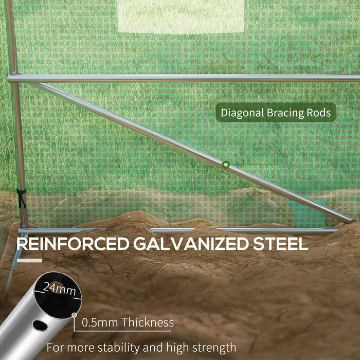 Polytunnel Greenhouse Sprinkler System - 4m x 3m Large Coverage - Ideal for Climate Control in Horticultural Structures