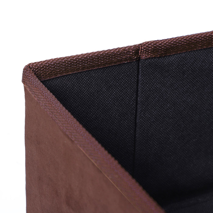 Foldable 3-Step Pet Stairs - Portable Mobility Aid with Washable Fleece Cover, 41x19cm, Brown - Ideal for Small & Aging Pets Climbing Support