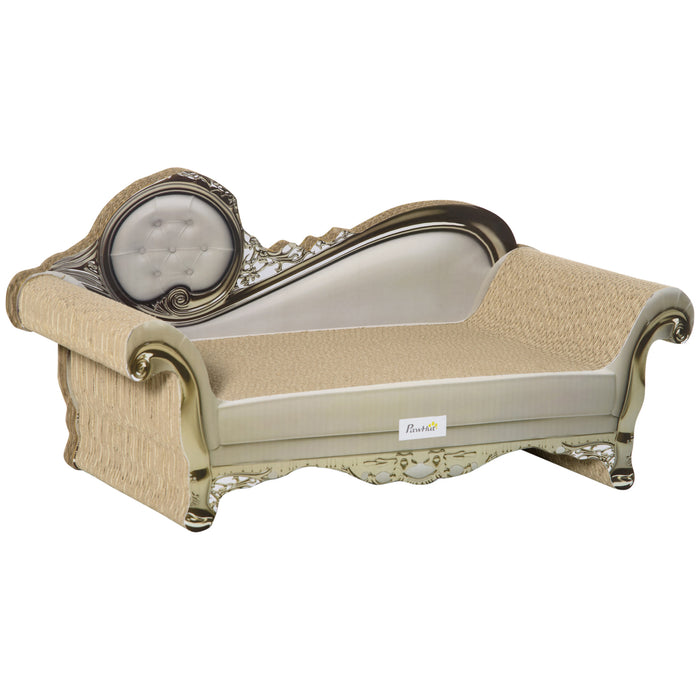 Cat Corrugated Scratching Pad - Durable Lounger and Play Station with Catnip - Ideal for Claw Maintenance & Furniture Protection