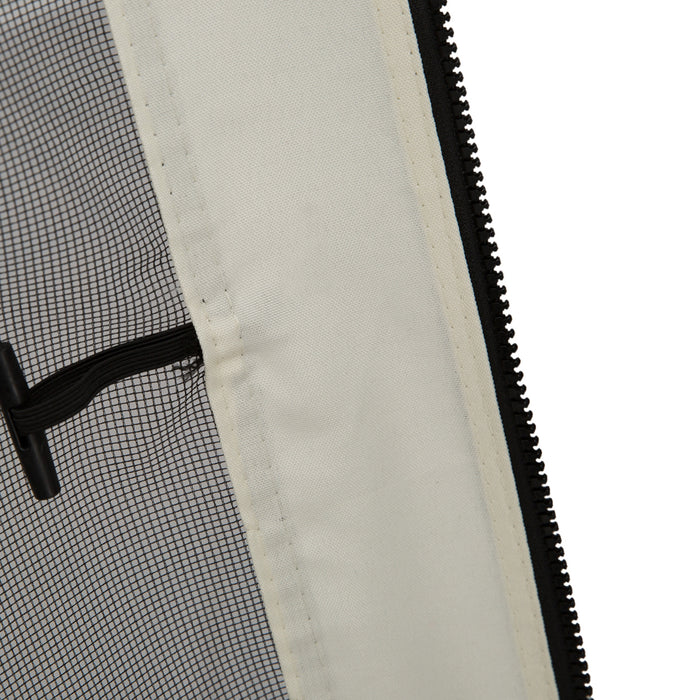 10 x 10ft Gazebo Replacement Mesh Netting - 4-Panel Mosquito Screen Walls with Zippers - Ideal for Outdoor Patio Protection