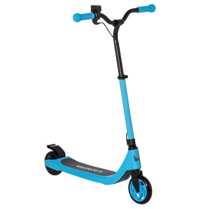 120W Electric Scooter with Battery Display - Adjustable Height & Rear Brake Features - Perfect Ride for Kids 6+ Years, Blue