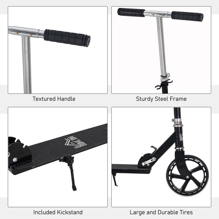 Adjustable Height Kids Scooter for 3-8 Years Old - Foldable, Rear Brake, Ride-on Toy - Ideal for Boys & Girls Outdoor Fun