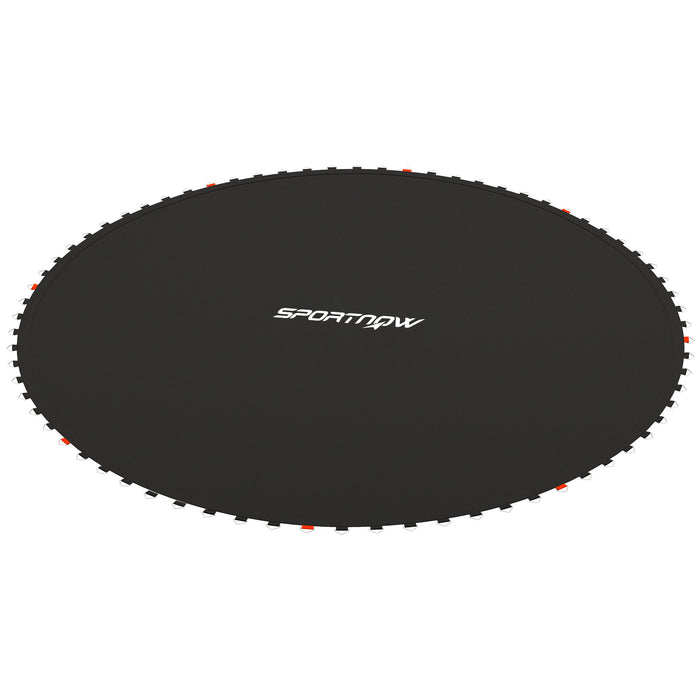 8ft Trampoline Replacement Mat - Includes Spring Pull Tool and 42 V-Hooks, Compatible with 14cm Springs - Ideal for Trampoline Repair and Renewal