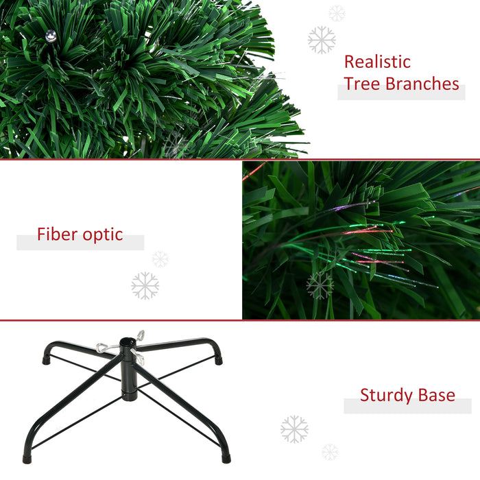 Artificial Pre-Lit Christmas Tree with Metal Stand - 1.2m Tall, Easy Assembly Festive Decor - Ideal for Small Spaces & Holiday Celebrations