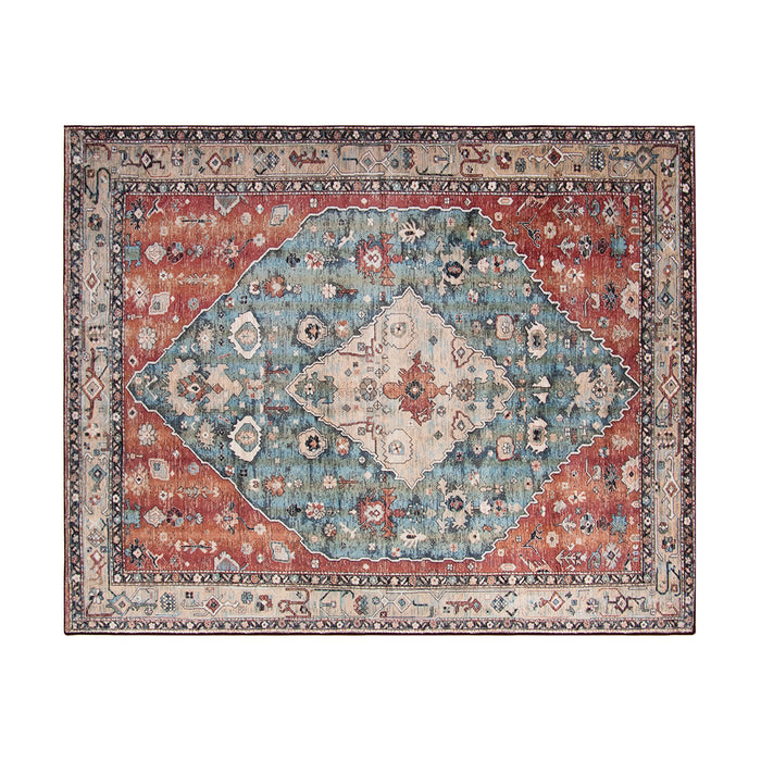 Traditional Decoration - Large Boho Anti-Slip Floor Mat for Living Room - Ideal for Enhancing Home Decor Safety
