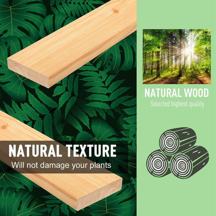 Raised Wooden Planter - Elevated Garden Bed for Vegetables and Flowers, Includes Protective Liner - Ideal for Patio, Deck, or Balcony Gardening, 100cm x 70cm x 80cm