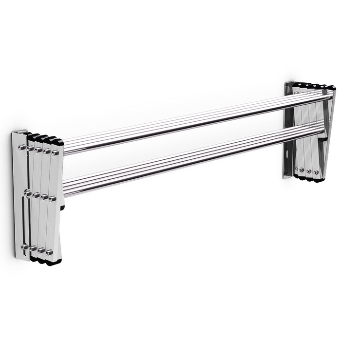 Accordion Expandable Towel Rack - Space-Saving Design with 8 Rods Large Capacity - Ideal for Organizing and Drying Towels in Compact Spaces