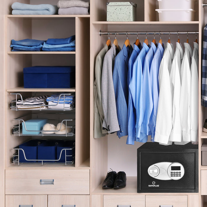 15L Security Safe - Secure Box with 2 Keys, Ideal for Home Office Hotel - Quality Management Solution for Valuables Protection